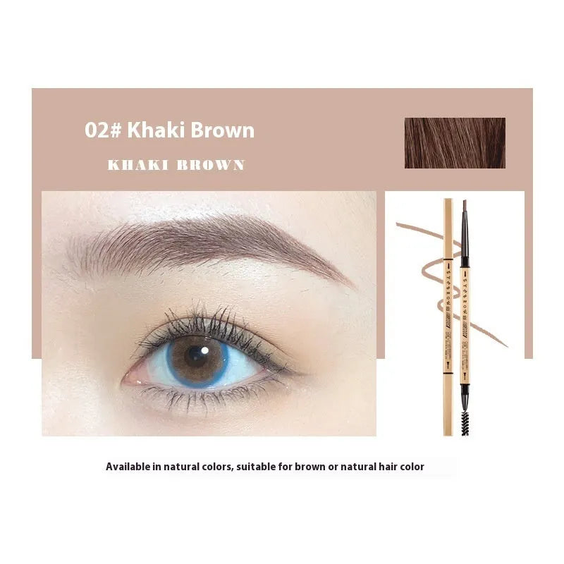 Small Gold Chopsticks ultra-fine eyebrow pencil in five shades for precise brow definition