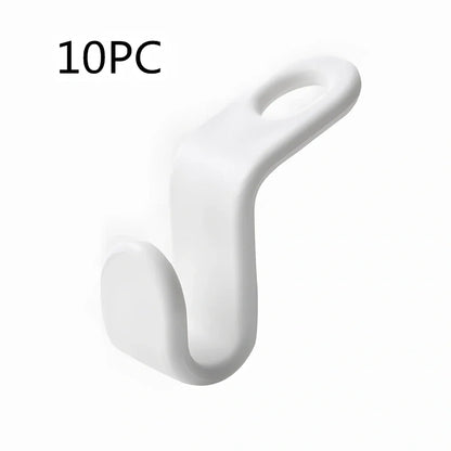 Plastic closet stack hanger rack with 6x2cm PP connectors for vertical garment stacking
