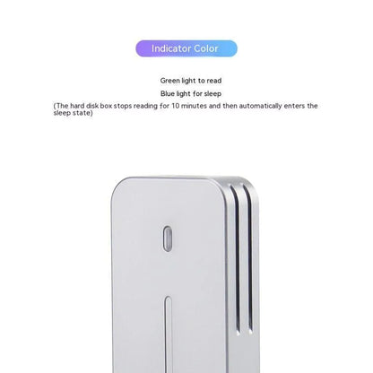 Aluminium M.2 SSD enclosure with USB-C connector for external storage expansion