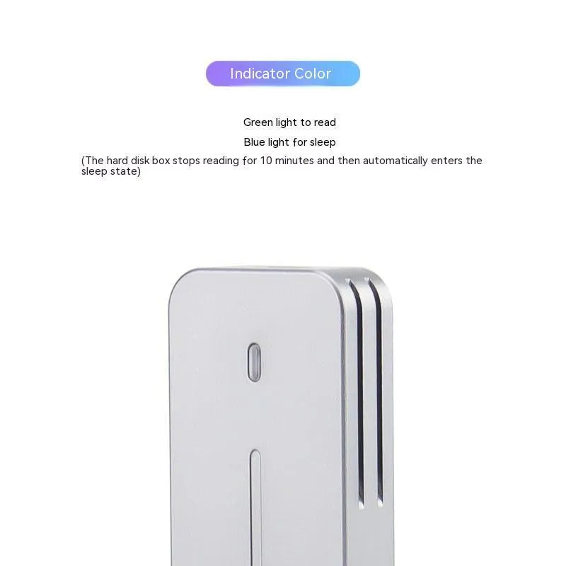 M.2 NVMe SSD enclosure aluminium alloy CNC shell 10Gbps USB 3.2 Gen 2 dual protocol with heat dissipation design measuring 5.2cm x 2.8cm x 1cm for external solid-state drive storage