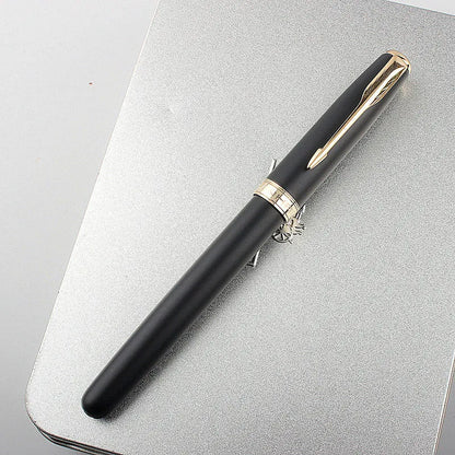 Stainless steel ballpoint pen with 0.5mm nib in a selection of colours including black and silver.