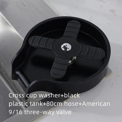 Stainless steel cup washer for home bar sink with sleek design