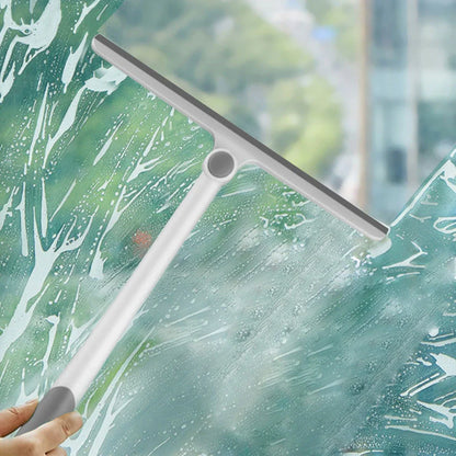 Versatile car window scraper with 360-degree rotating design, sturdy PP handle, and flexible TPR strip for effortless window cleaning