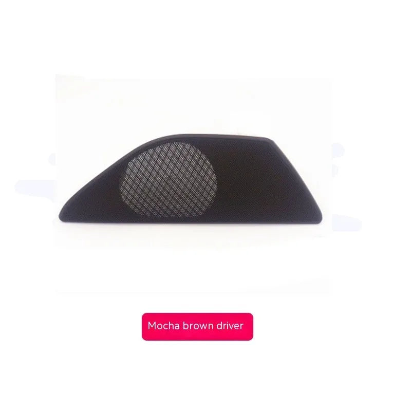 BMW 5 Series front door speaker cover in ABS PC plastic, shown in a selection of colours.