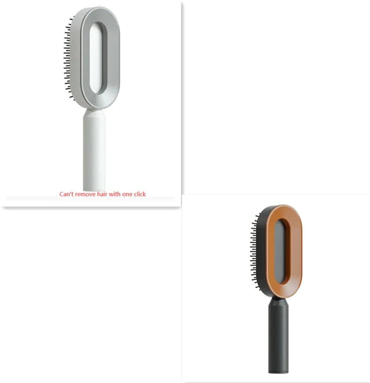 Premium self-cleaning hair brush with airbag massage technology for smooth, healthy hair