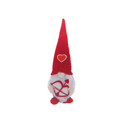 Soft, plush Cupid gnome figures in various styles for Valentine's Day, Christmas, and year-round home decor