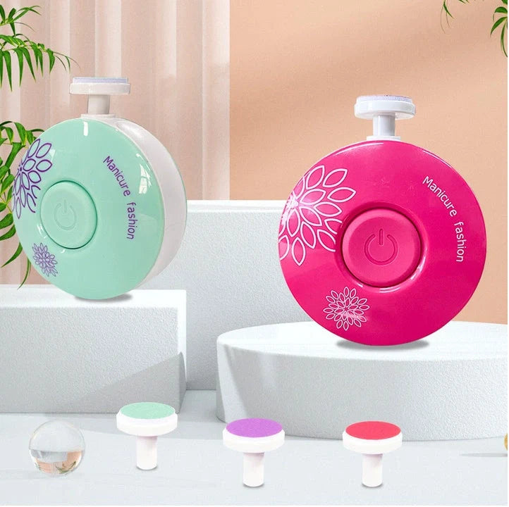 Baby Electric Nail Grinder with silent design and multiple grinding heads