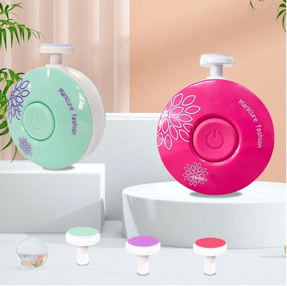Baby Electric Nail Grinder with silent design and multiple grinding heads