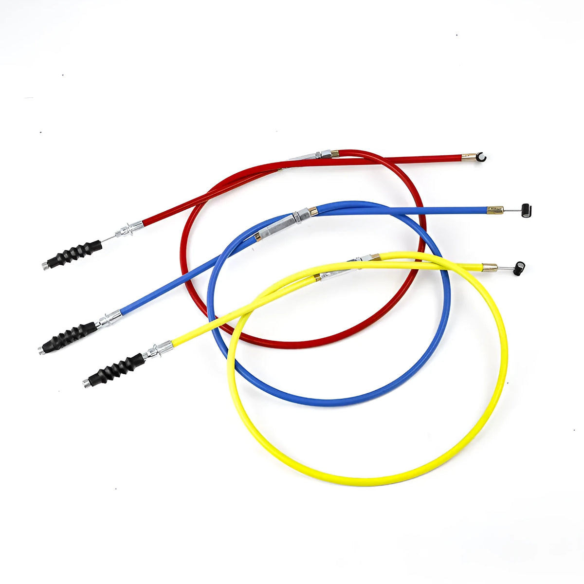 Scrambling motorcycle and ATV cable set showing 0.98 metre length with colour options for 110-125cc engines