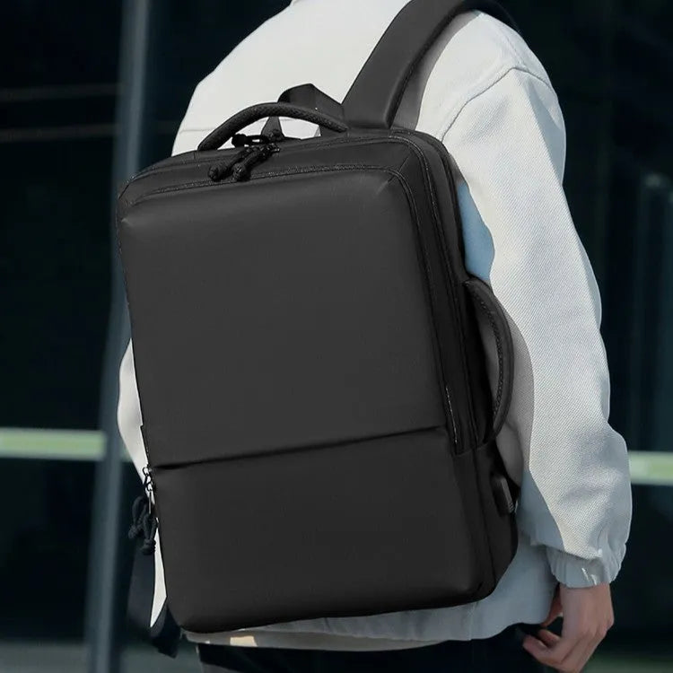 Waterproof oxford cloth commuter backpack in multiple colours with air pillow belt