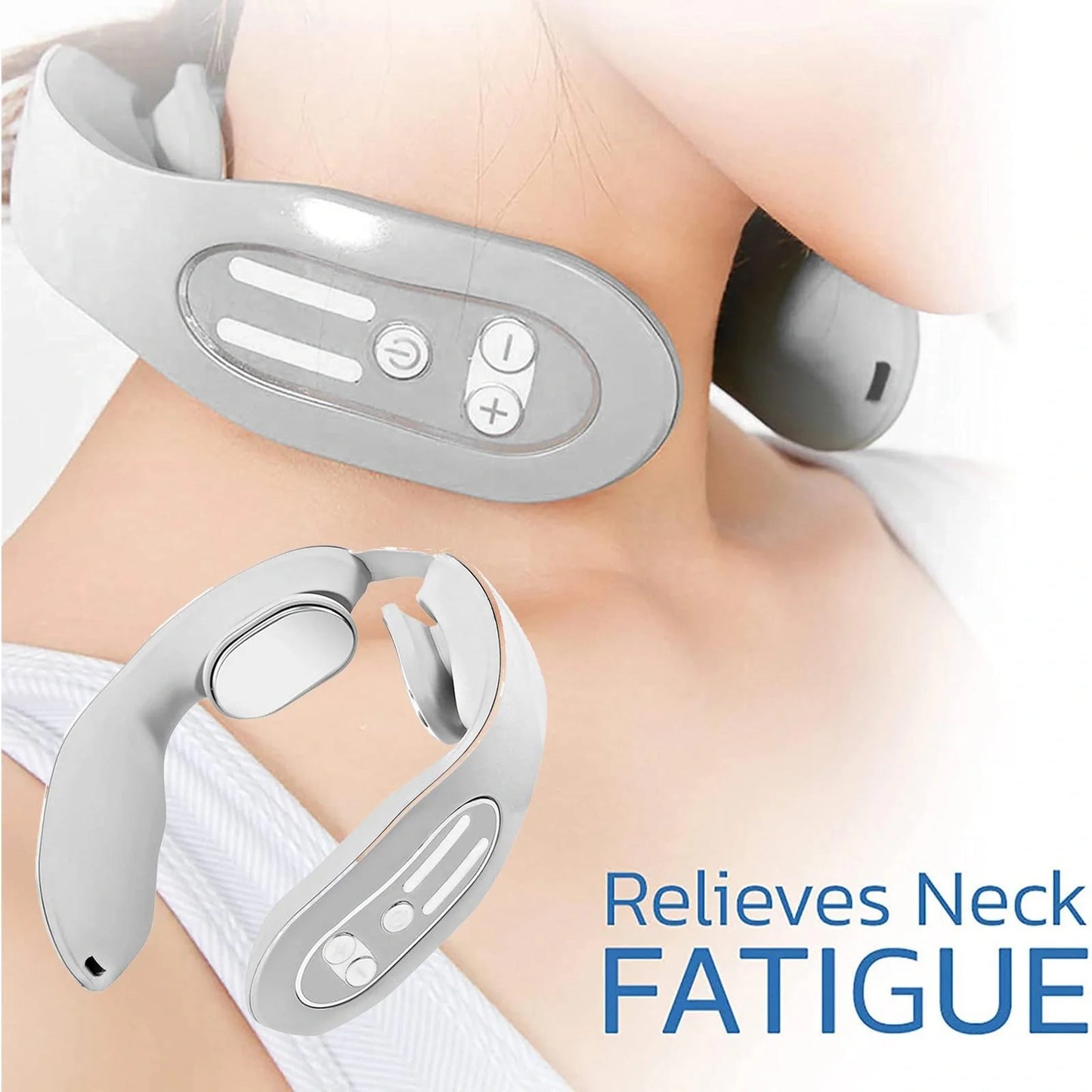 EMS Neck Acupoints Lymphvity Massager with heat function in space grey and gradient colours