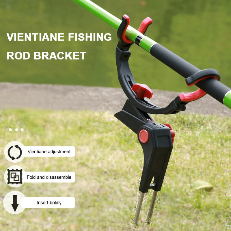 Homeenjoy UK Adjustable Fishing Rod Holder: Robust Stainless Steel for Shore Fishing