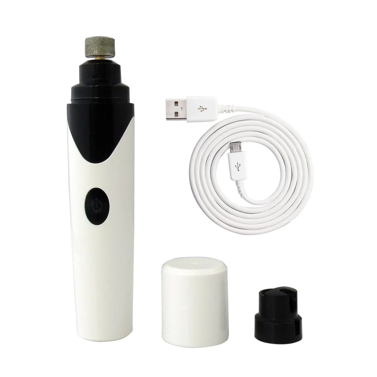 Powerful electric pet nail grinder with low-vibration motor for gentle, stress-free nail trimming