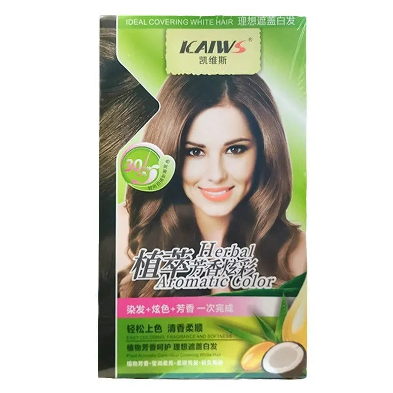 Plant aromatic soft luster mild hair colour cream 120ml tubes in maroon, wine red, chestnut brown, dark brown