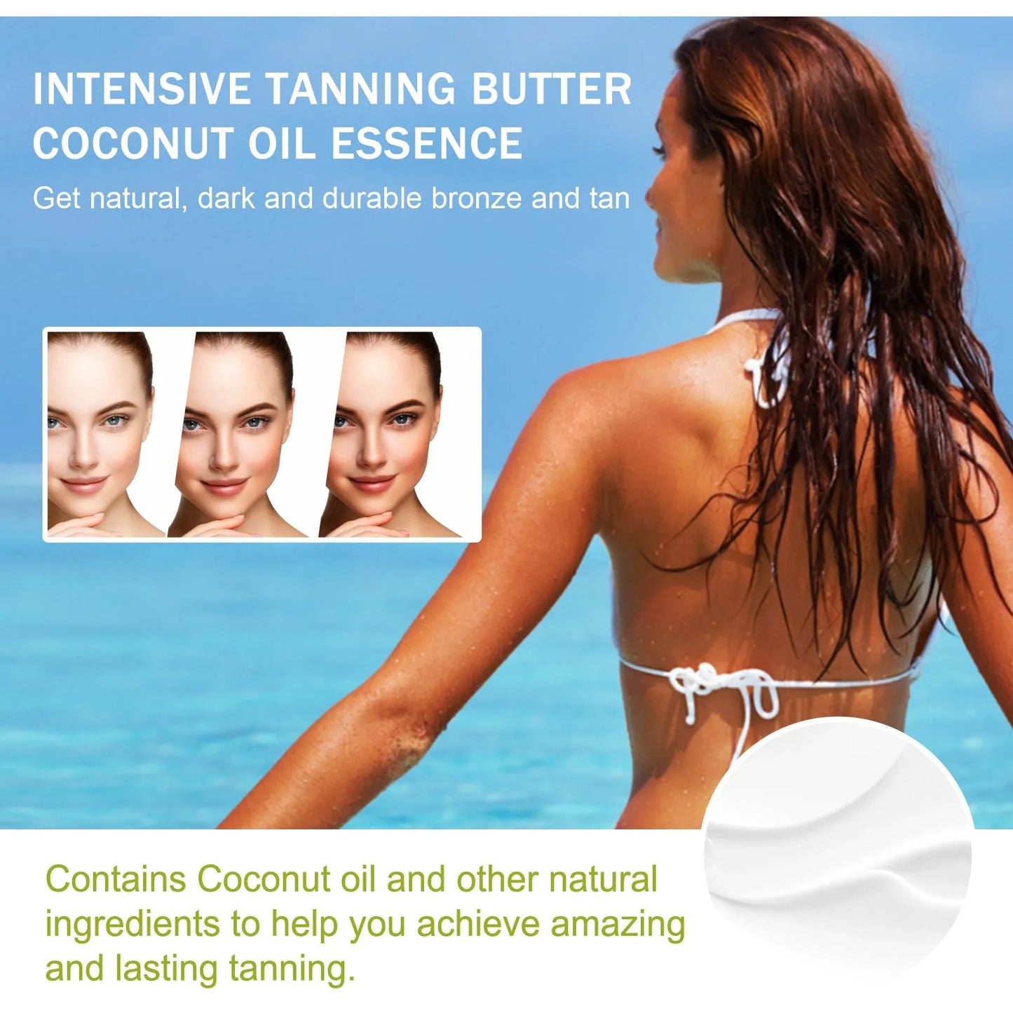 Coconut Help Black Frost 100g outdoor blackening cream container with natural oil ingredients