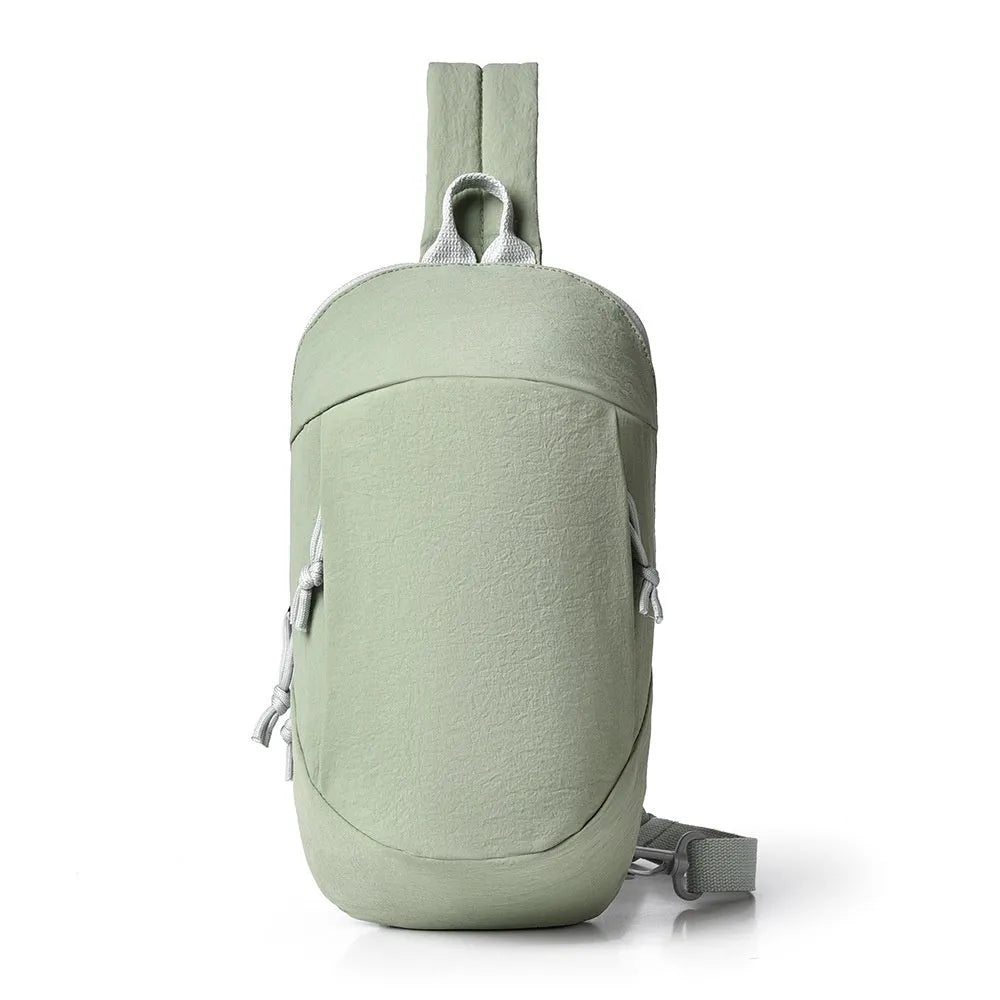 Nylon outdoor crossbody sports bag with mobile phone compartment in multiple colour options