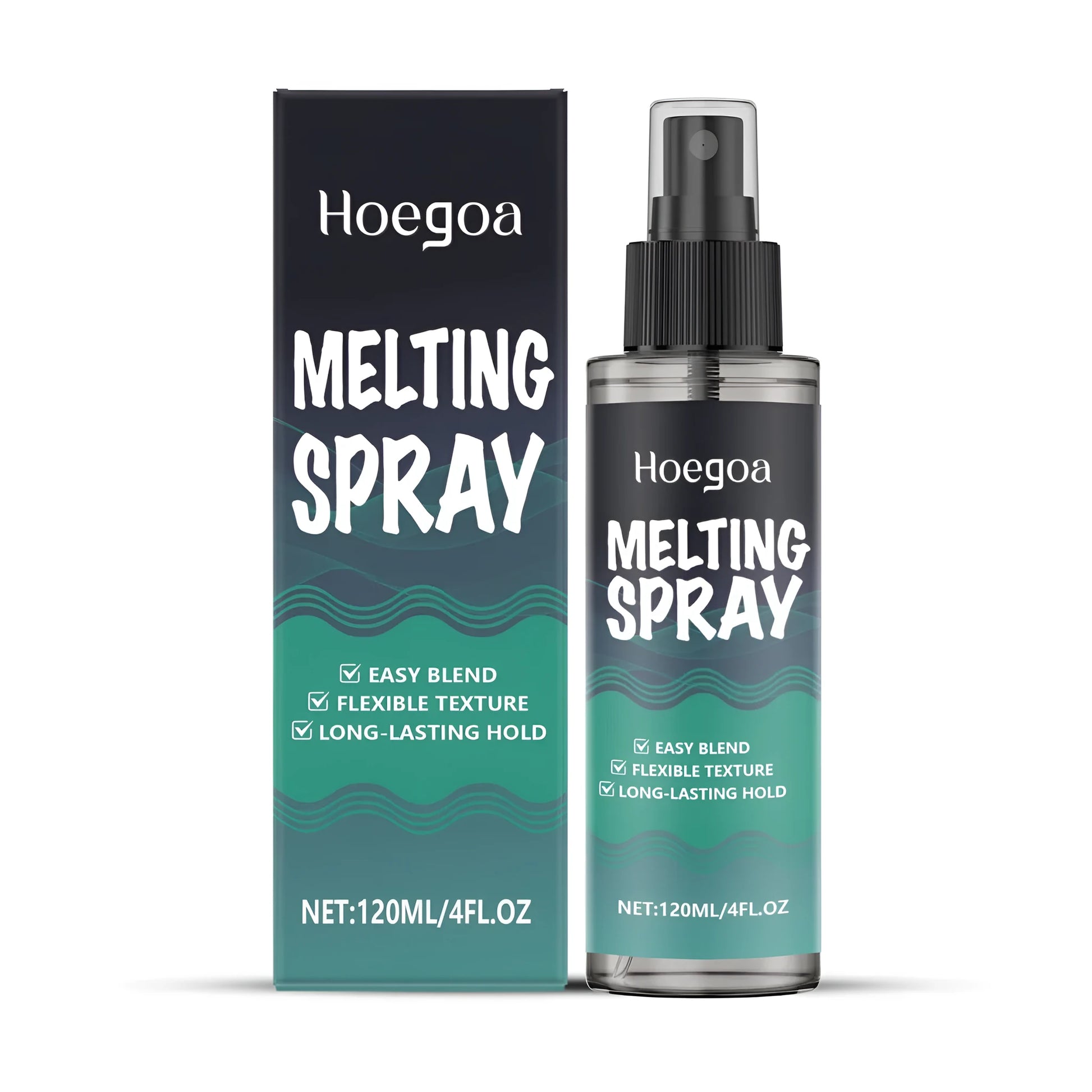 120ml clear melting spray hair styling product for wet-look hairstyles