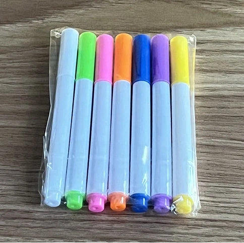 Acrylic DIY Note Board LED Night Light with USB power and colorful pens