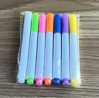 Acrylic DIY Note Board LED Night Light with USB power and colorful pens