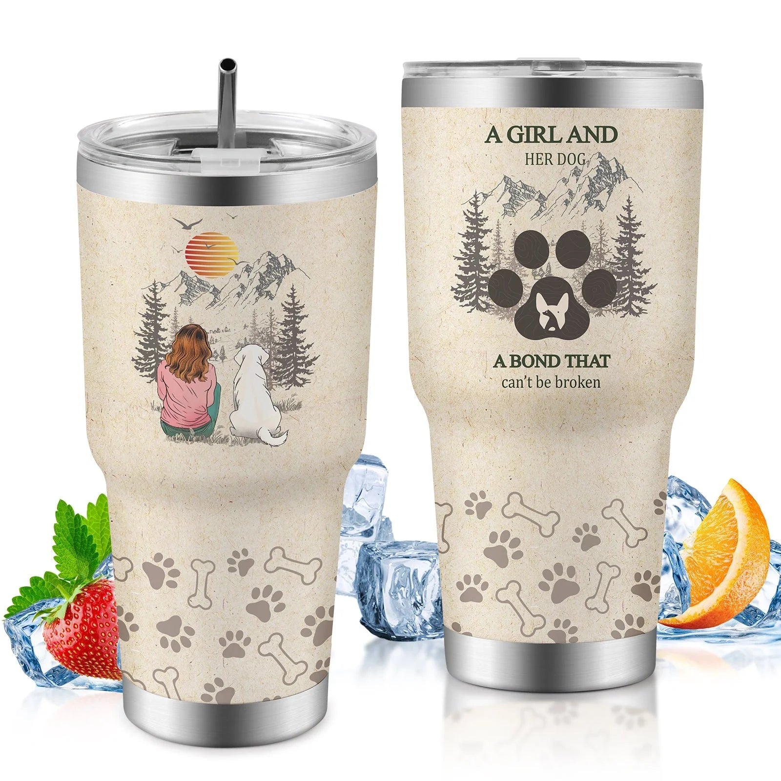 30oz insulated travel mug for car, keeps drinks hot or cold, spill-proof lid