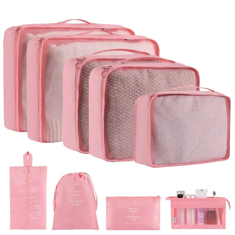 Stylish solid colour polyester storage bags for home organisation