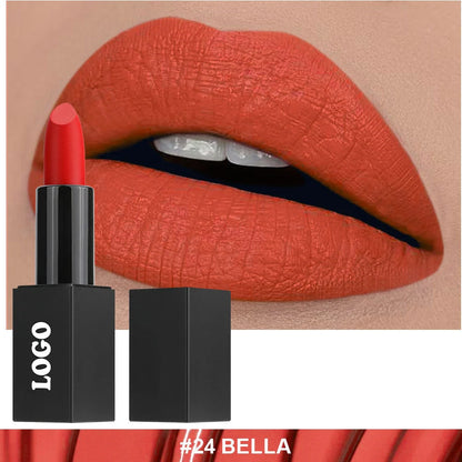 Beauty Does Not Fade waterproof matte lipstick in standard case with anti-discoloration technology
