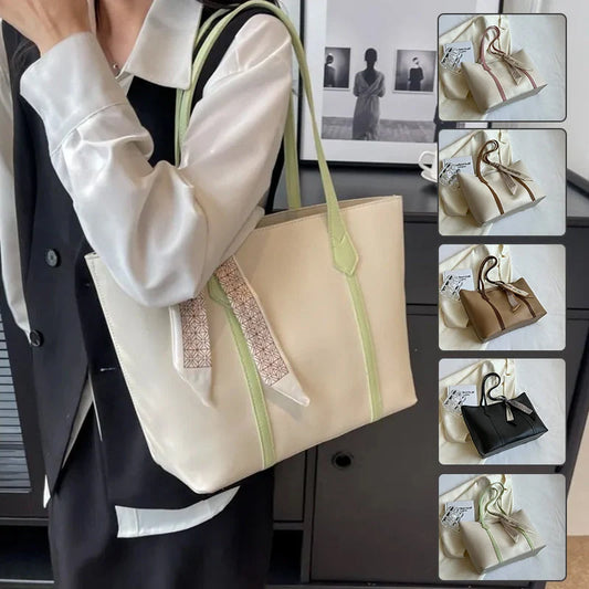 Stylish large capacity tote bag in various colours for casual wear