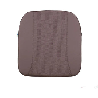 Minimalist brown car headrest pillow and lumbar seat cushion set for neck and back support