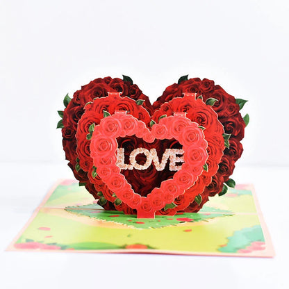 Enchanting 3D pop-up greeting cards with beautiful floral designs, perfect for birthdays, anniversaries, and other special occasions