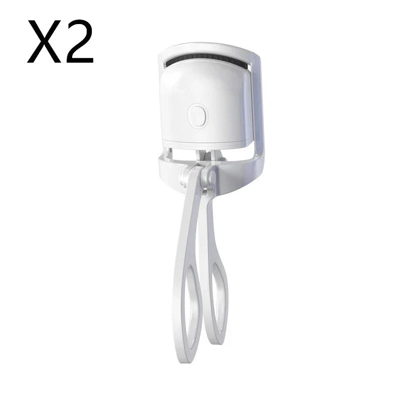 Heated Eyelash Curler with Dual Temperature Settings and Rechargeable Battery for Long-Lasting, Natural-Looking Curl