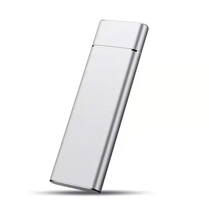 6TB mobile external hard drive in metal case with USB cable in choice of five colours
