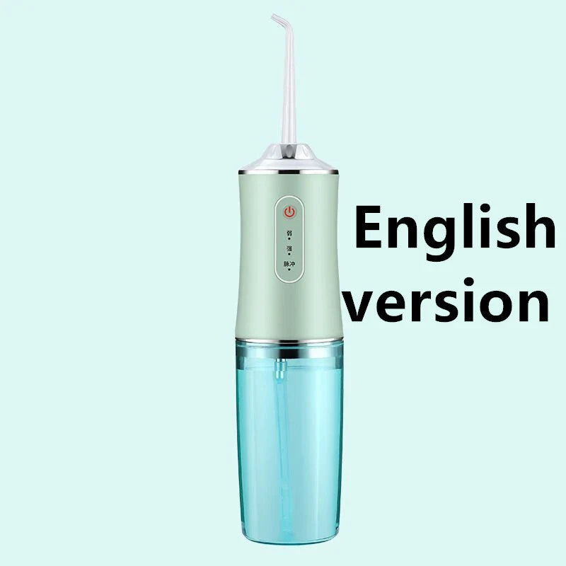 USB Rechargeable Dental Water Flosser with 3 Adjustable Pressure Modes, Large 240ml Tank, and up to 2 Weeks of Battery Life