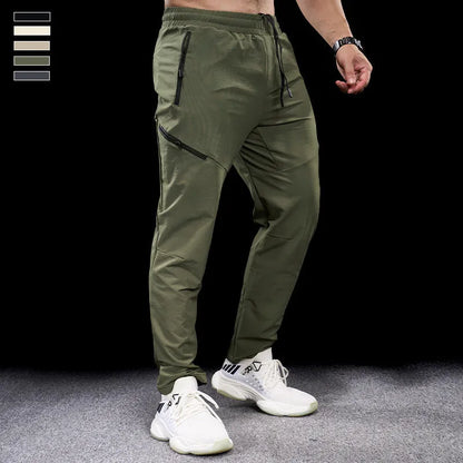 Men's waterproof quick-drying nylon workout trousers in multiple colour options