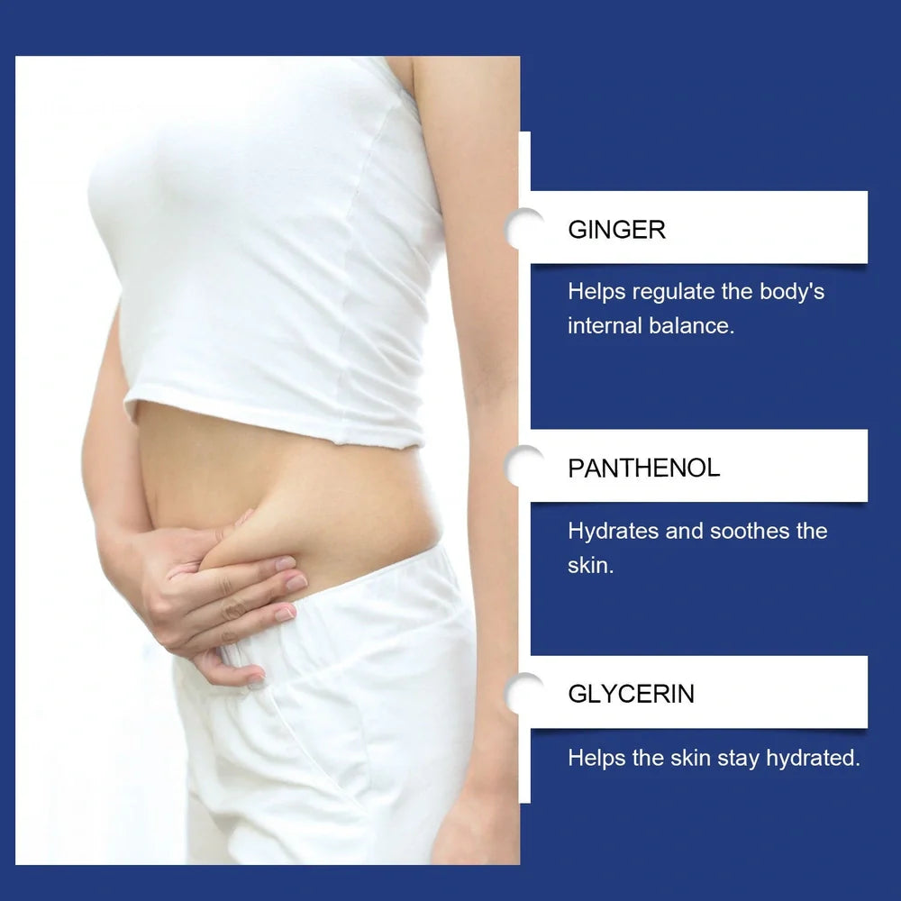 Four moisturising body care patches with ginger and panthenol for targeted skin hydration