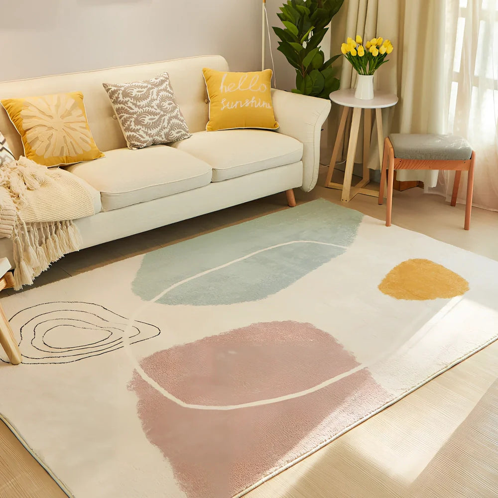 Rectangular machine-woven sofa blanket showing straight edges and consistent texture across multiple size options