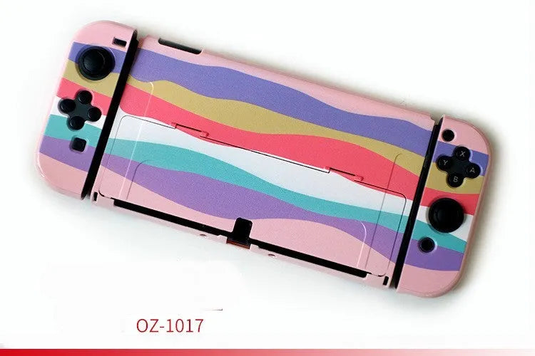 Nintendo Switch OLED hard protective case with PC crystal shell and cartoon pattern options