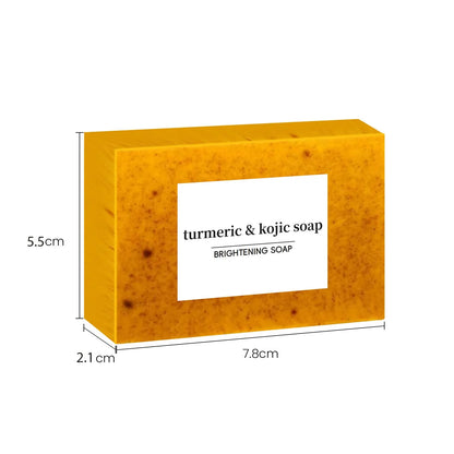 Turmeric cleansing mousse facial cleaning pad set with ginger soap and 30 reusable pads