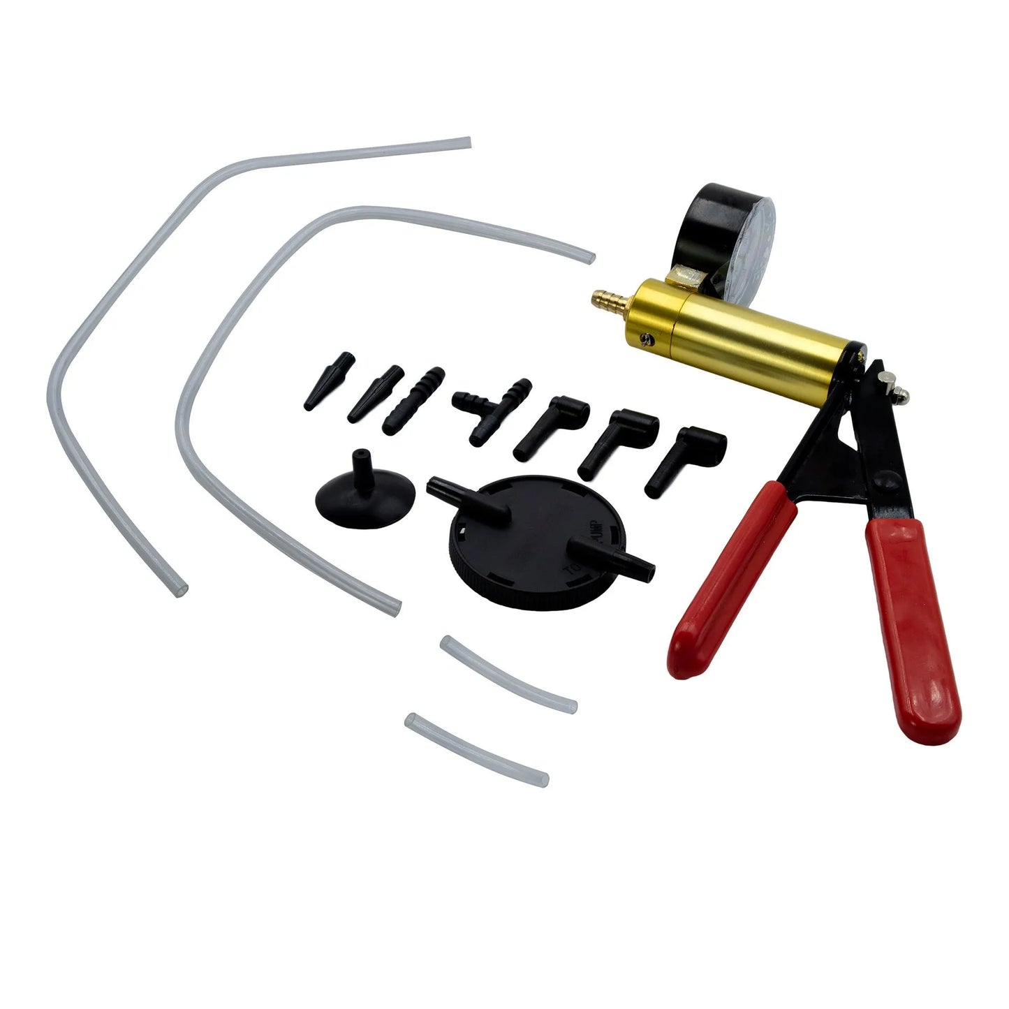 Manual vacuum air blow gun automotive repair tool with aluminium alloy construction