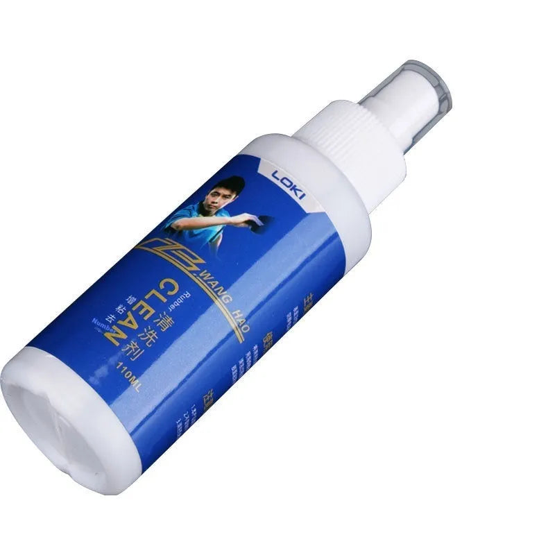 110ml bottle of table tennis rubber cleaning liquid with a white sponge applicator.