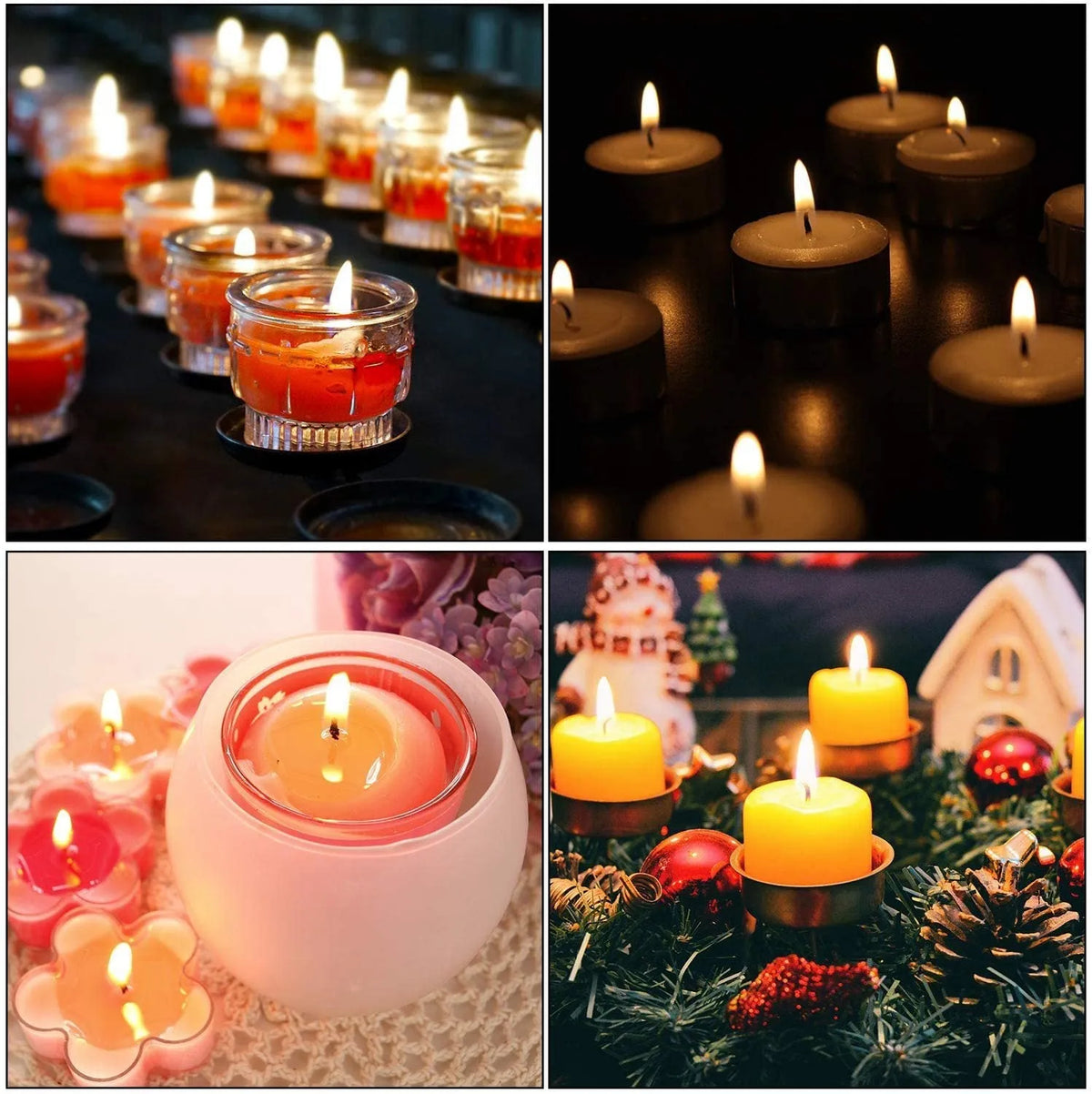 Round double-sided foam adhesive dots for candle wick fixing, 15mm and 20mm sizes, 20 points per piece.