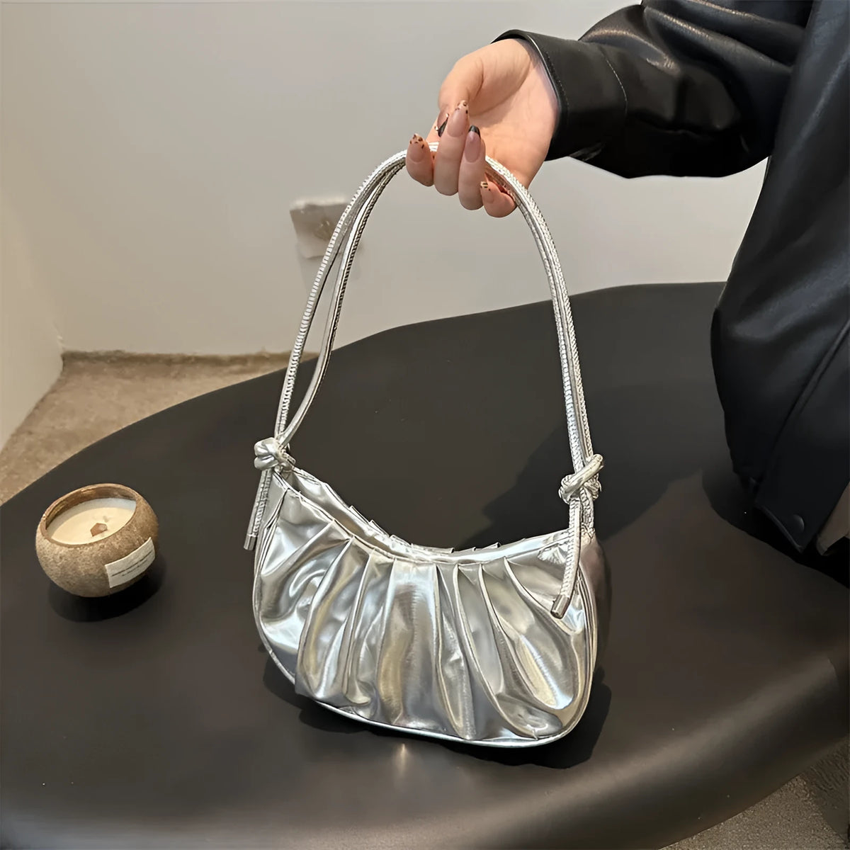 Korean style casual messenger bag in horizontal square shape with sandwich pocket exterior in selected colour