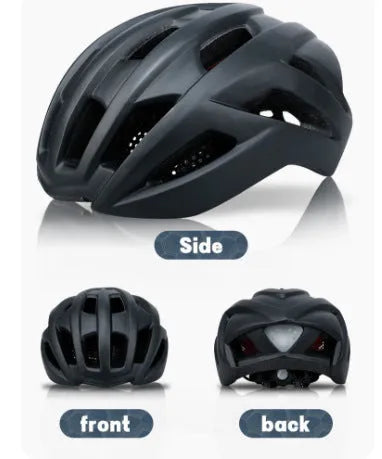 Orange cycling helmet with ventilation holes for mountain and road biking