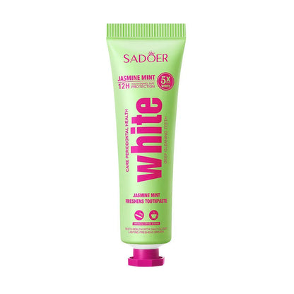 30g household toothpaste tube in jasmine, sea salt, ginger, raspberry or double mint flavour