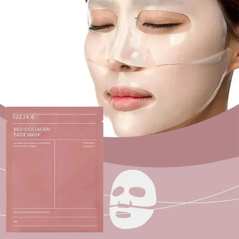 Rejuvenating collagen face mask for hydrating, firming, and brightening skin