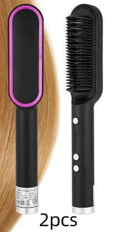 2-in-1 Hair Styler with Tourmaline Ceramic Heating, Intelligent Temperature Control, and Negative Ion Technology