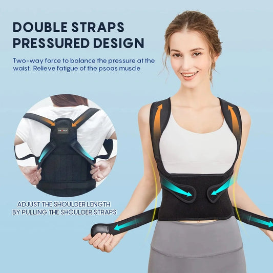 Invisible posture corrector belt for adults, breathable neoprene design
