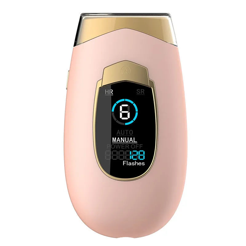 Home laser hair removal device in DH5 or DH4 colour with goggles, power adapter and power pin for whole body use