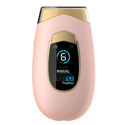 Home laser hair removal device in DH5 or DH4 colour with goggles, power adapter and power pin for whole body use