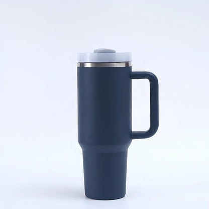 304 stainless steel vacuum cup with double-wall insulation showing 40oz capacity and 26cm height dimensions