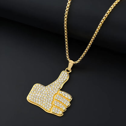 Gold colour geometric pendant necklace with a zircon stone on a sterling silver chain with lobster clasp.